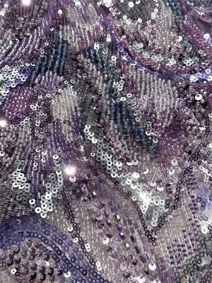 Beaded Tulle Fabric - 5 Yards | COD HN697