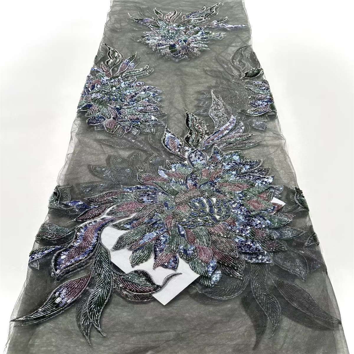 Beaded Tulle Fabric - 5 Yards | COD HN699