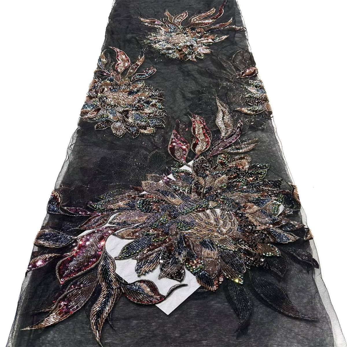 Beaded Tulle Fabric - 5 Yards | COD HN699