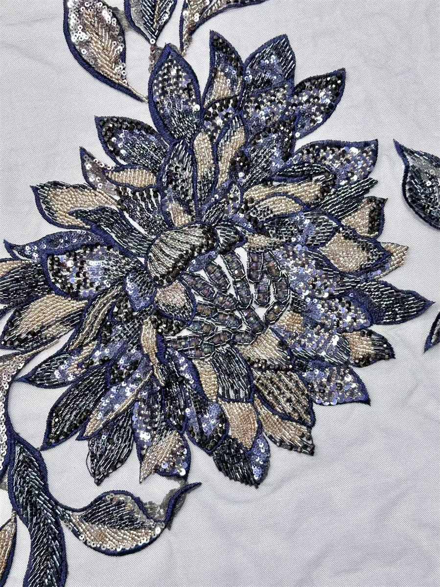 Beaded Tulle Fabric - 5 Yards | COD HN699