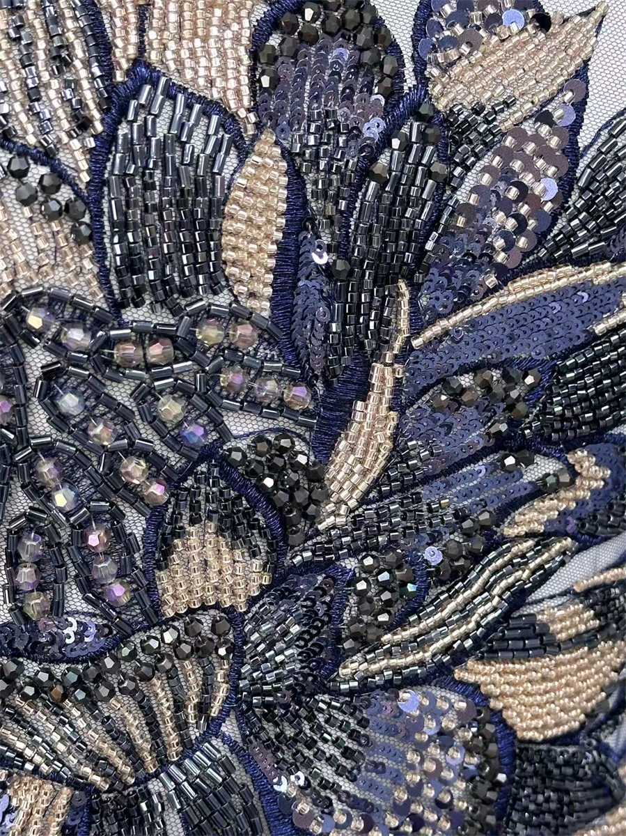 Beaded Tulle Fabric - 5 Yards | COD HN699