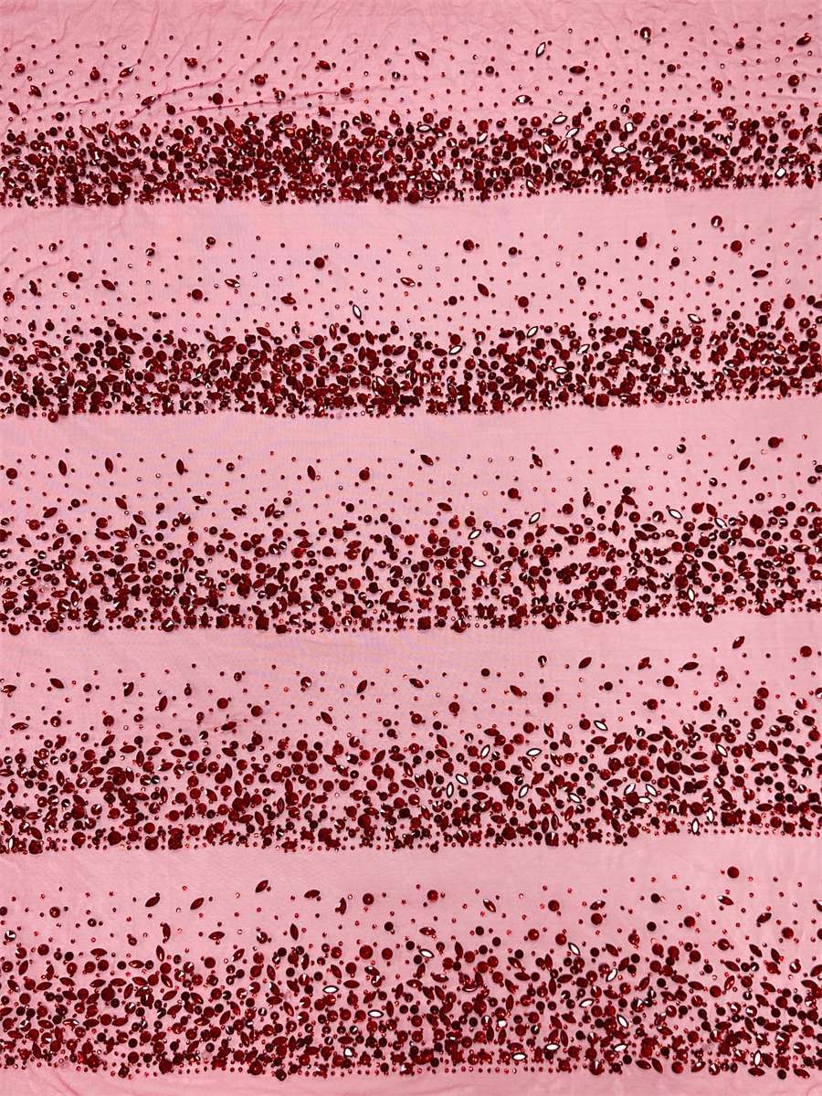Beaded Tulle Fabric - 5 Yards | COD HN714
