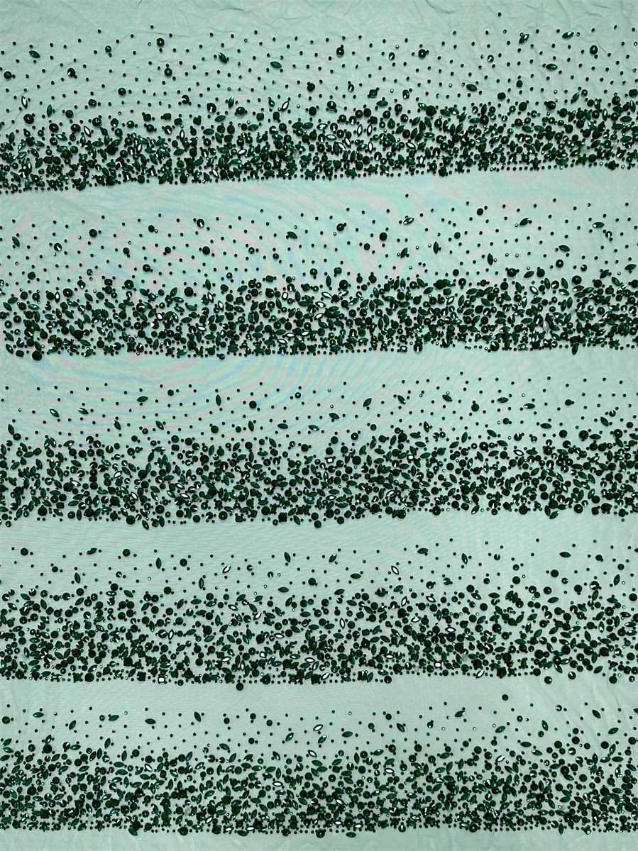 Beaded Tulle Fabric - 5 Yards | COD HN714