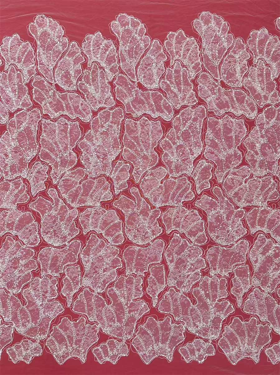 Beaded Tulle Fabric - 5 Yards | COD HN715