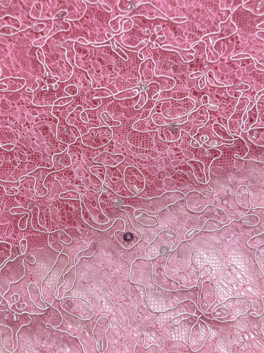 Beaded Tulle Fabric - 5 Yards | COD HN716