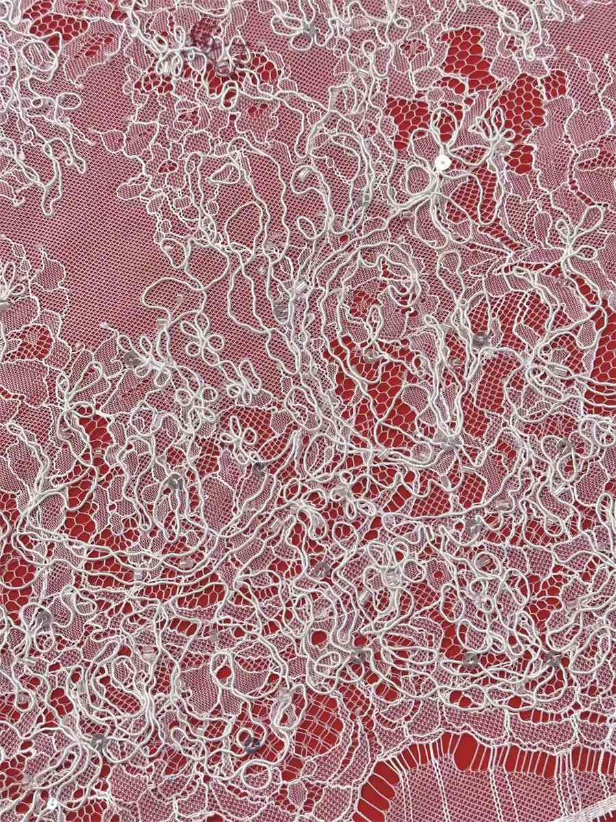 Beaded Tulle Fabric - 5 Yards | COD HN719
