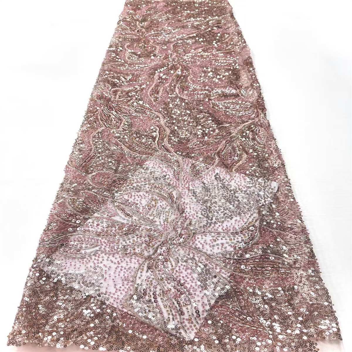 Beaded Tulle Fabric - 5 Yards | COD HN767