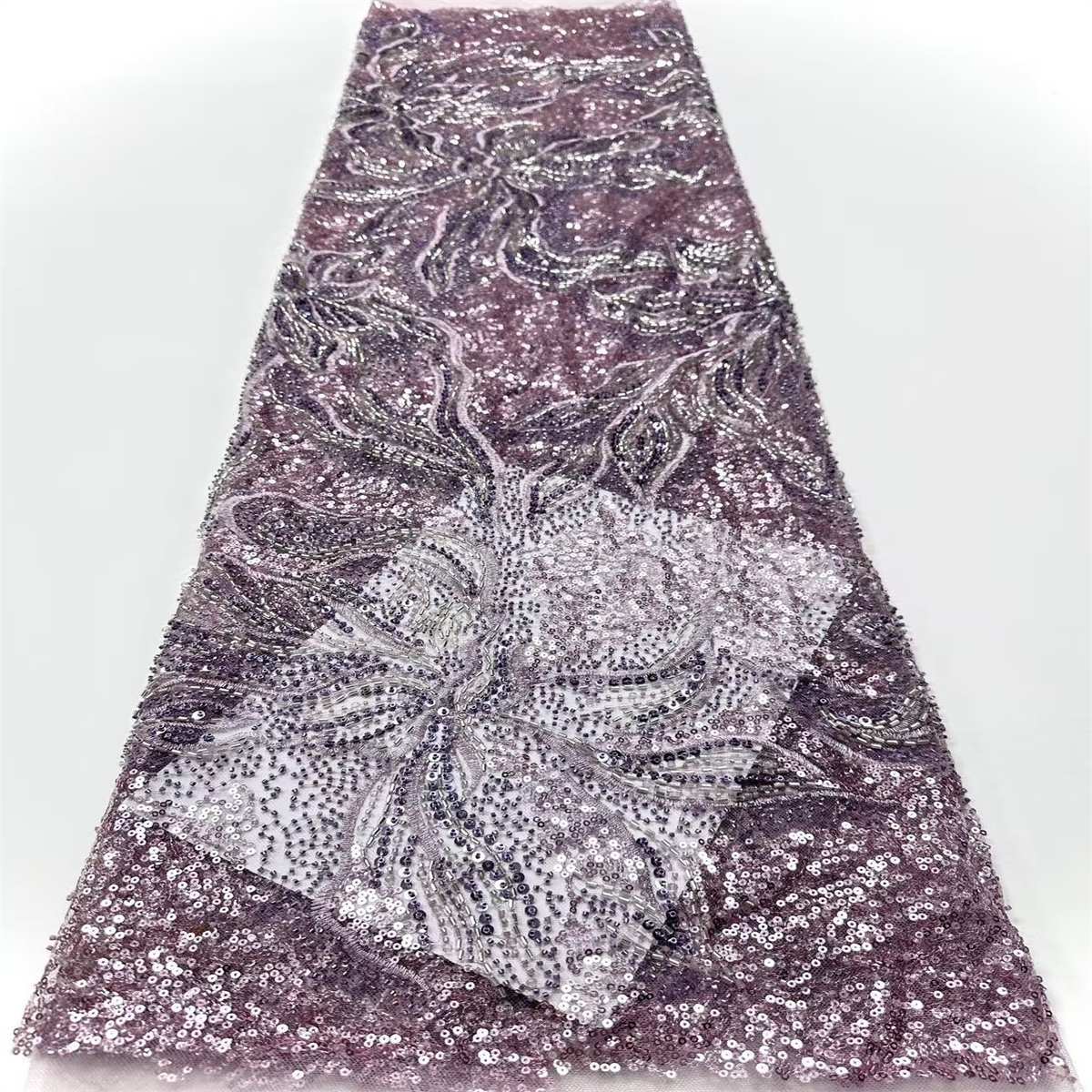 Beaded Tulle Fabric - 5 Yards | COD HN767
