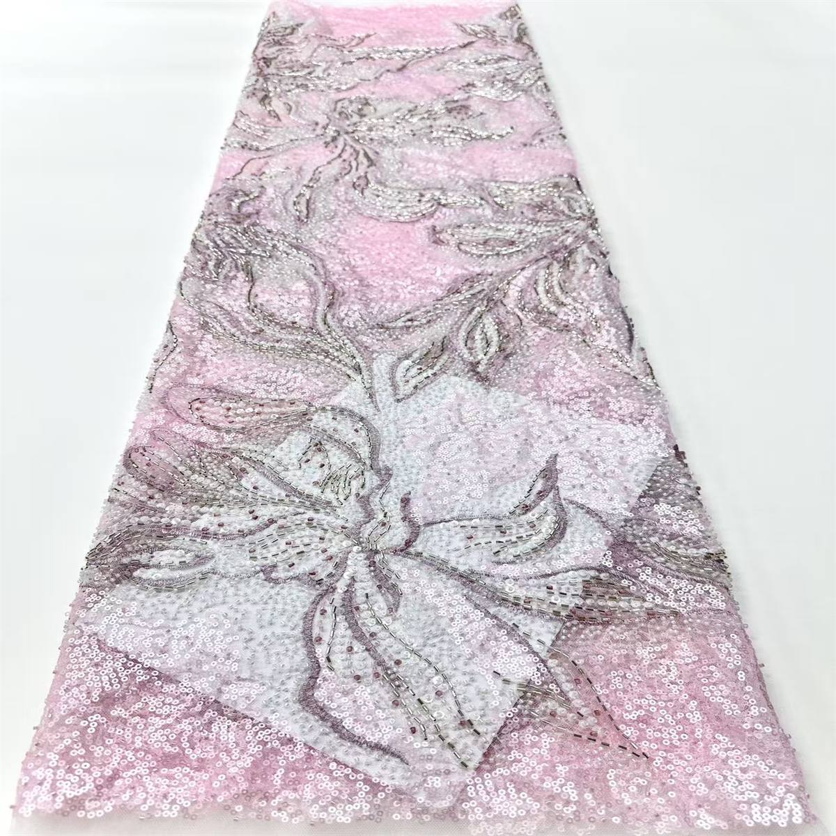 Beaded Tulle Fabric - 5 Yards | COD HN767