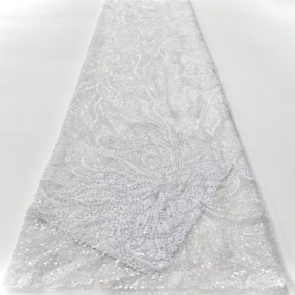 Beaded Tulle Fabric - 5 Yards | COD HN767