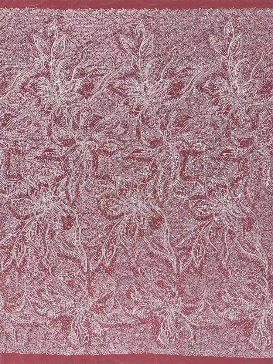 Beaded Tulle Fabric - 5 Yards | COD HN767