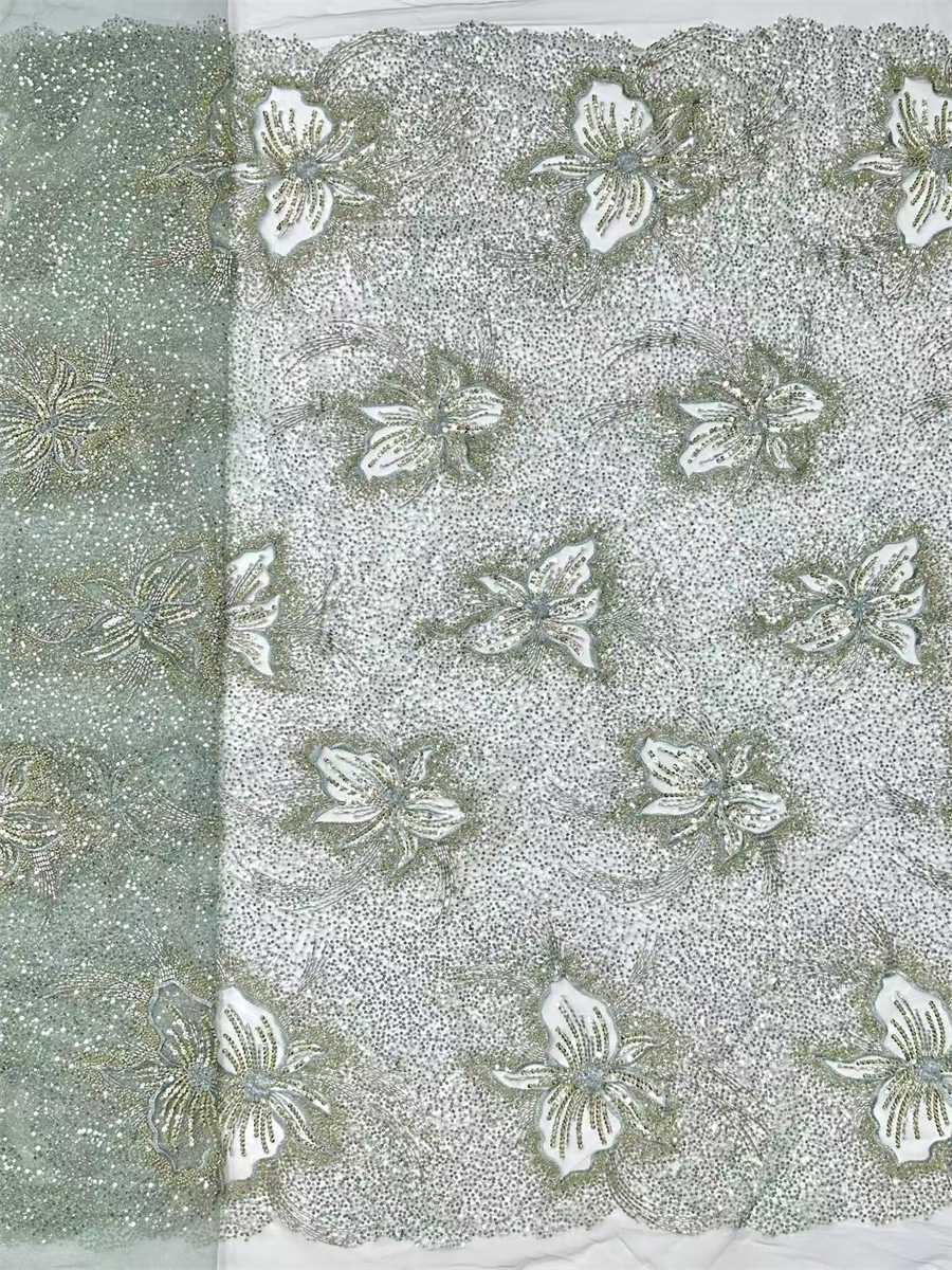 Beaded Tulle Fabric - 5 Yards | COD HN768