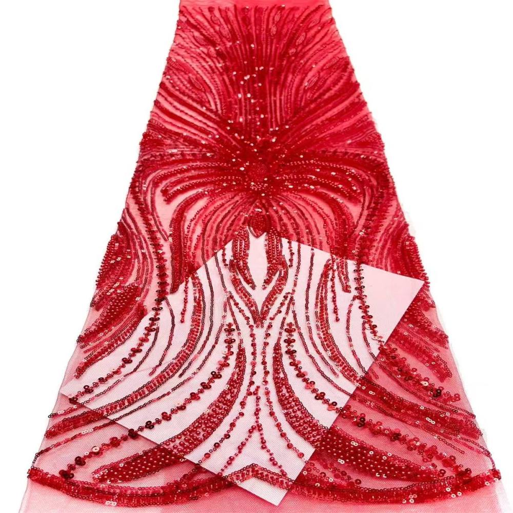 Beaded Tulle Fabric - 5 Yards | COD HN748