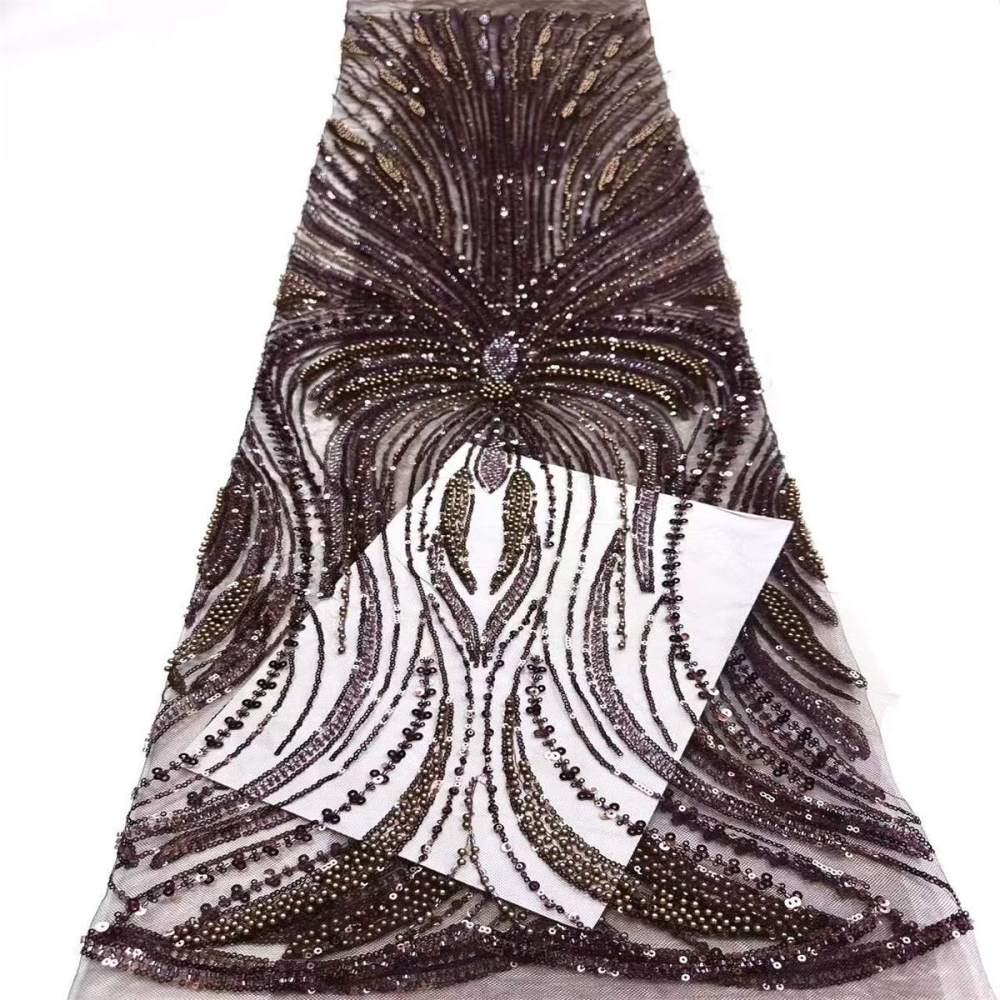 Beaded Tulle Fabric - 5 Yards | COD HN748