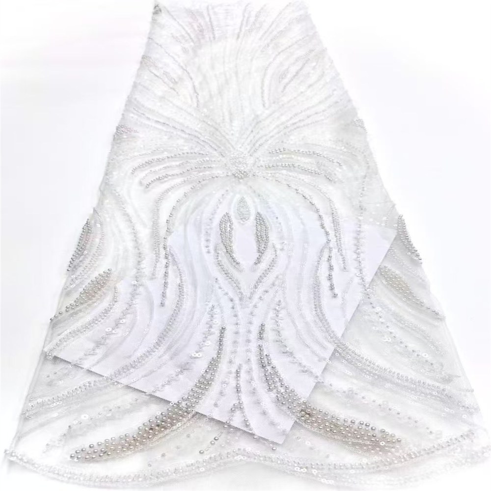 Beaded Tulle Fabric - 5 Yards | COD HN748