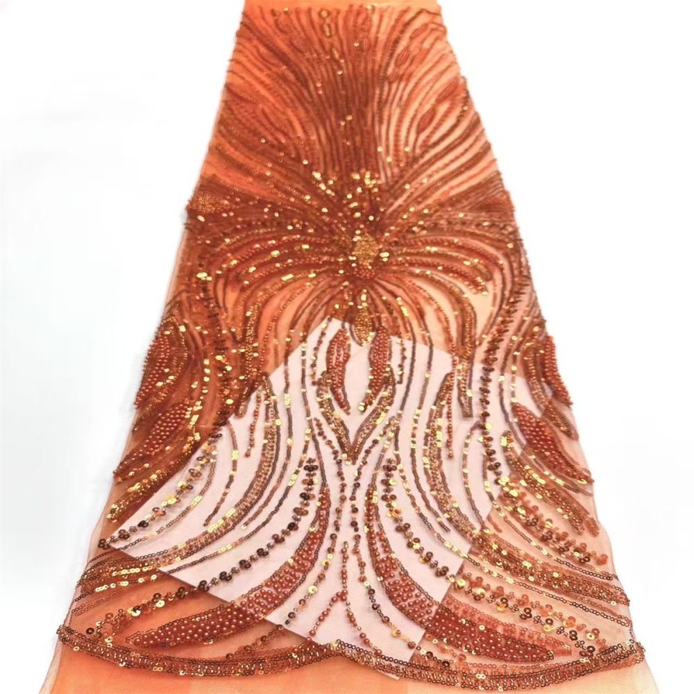 Beaded Tulle Fabric - 5 Yards | COD HN748