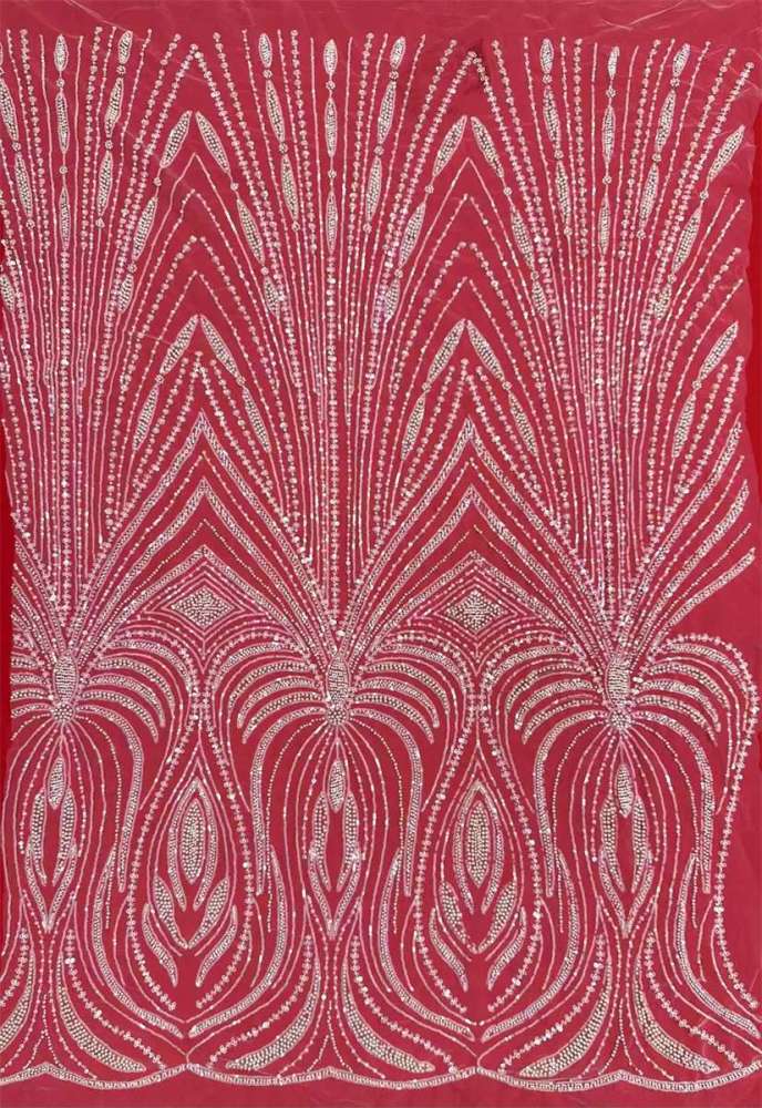 Beaded Tulle Fabric - 5 Yards | COD HN748