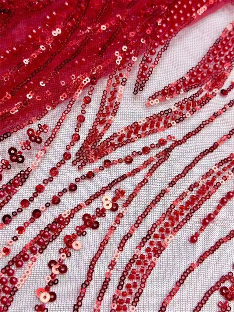 Beaded Tulle Fabric - 5 Yards | COD HN748