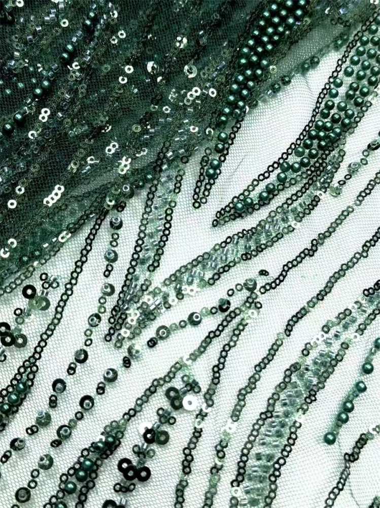 Beaded Tulle Fabric - 5 Yards | COD HN748