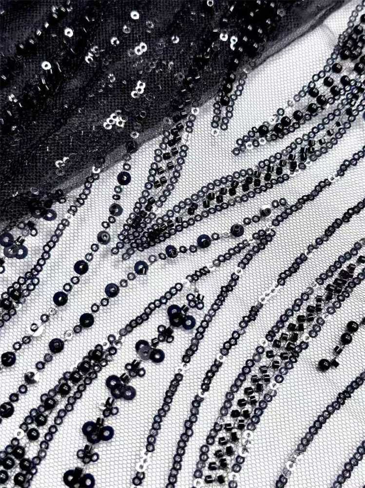Beaded Tulle Fabric - 5 Yards | COD HN748