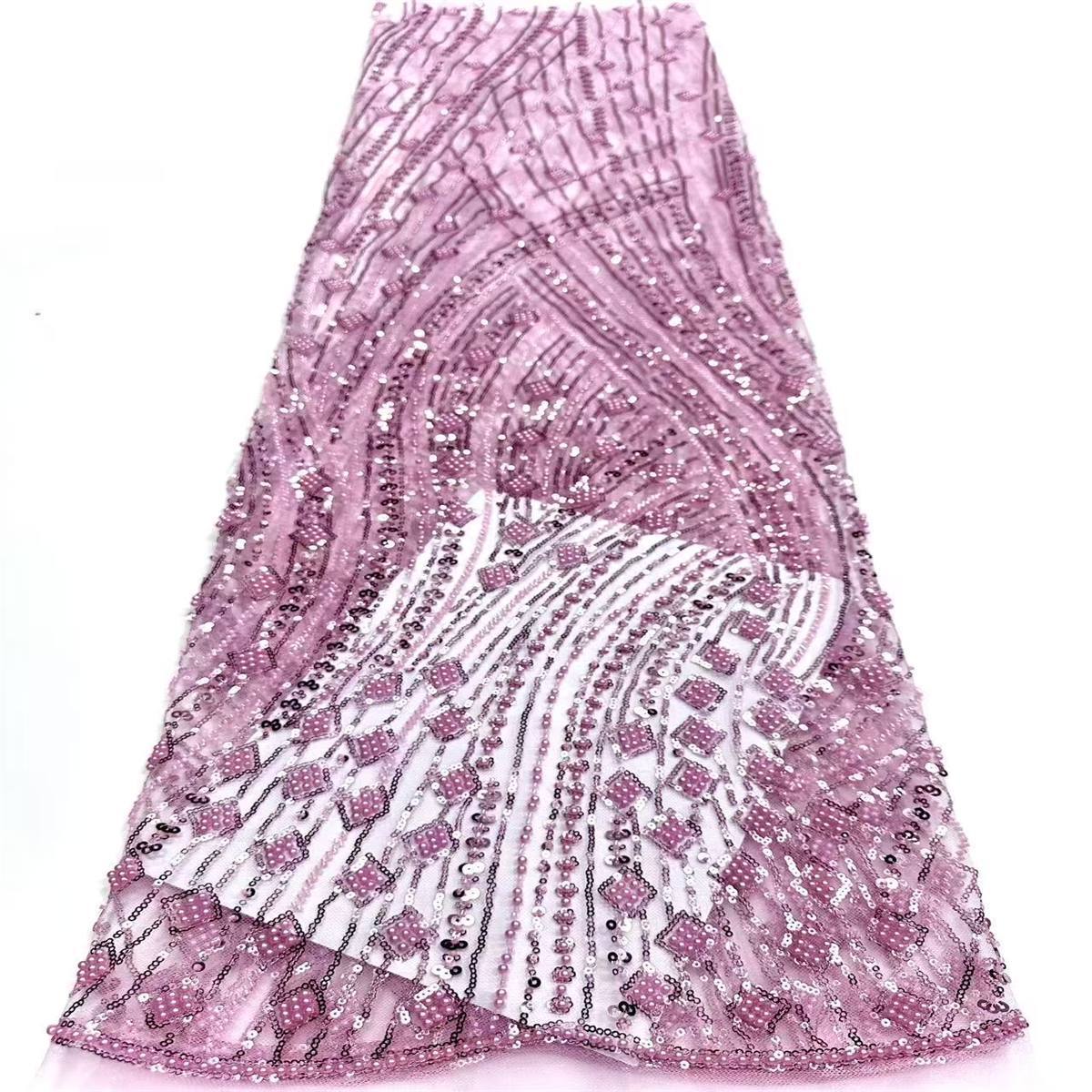 Beaded Tulle Fabric - 5 Yards | COD HN749