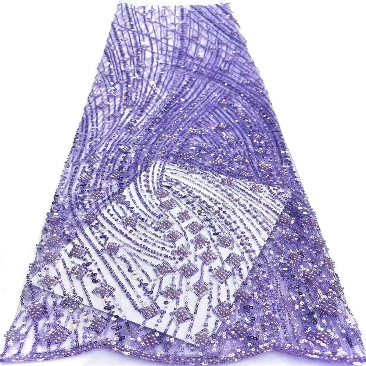 Beaded Tulle Fabric - 5 Yards | COD HN749