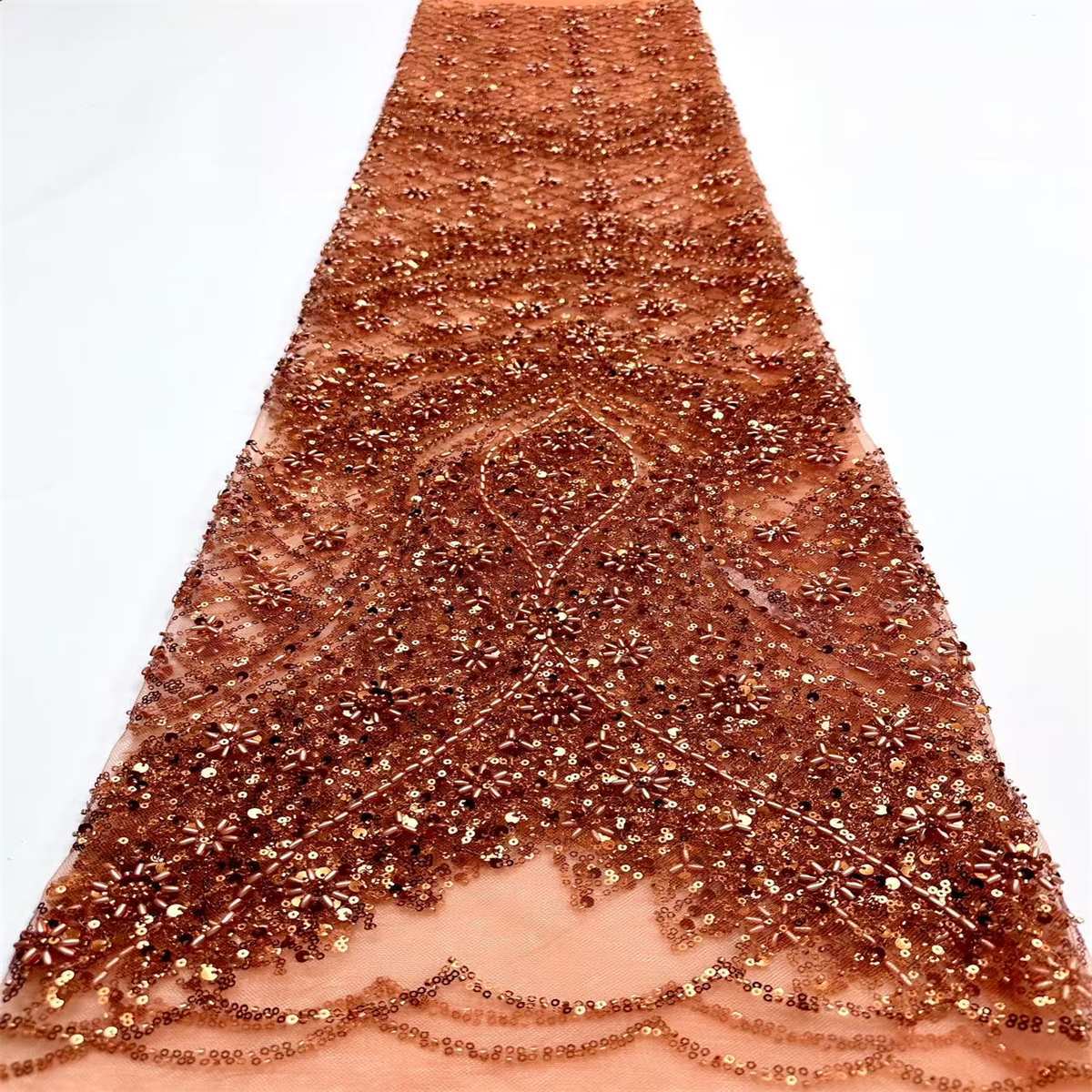Beaded Tulle Fabric - 5 Yards | COD HN750