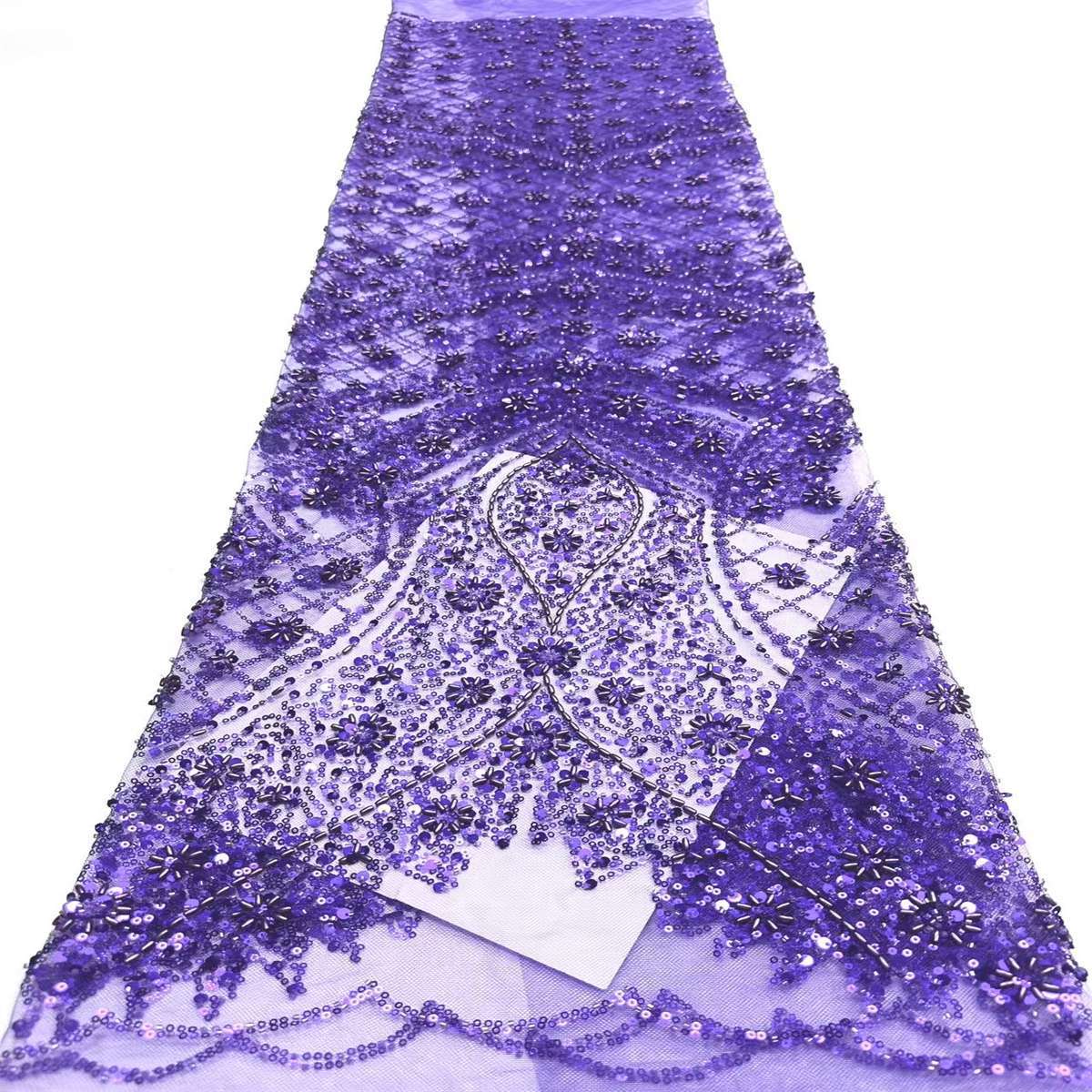 Beaded Tulle Fabric - 5 Yards | COD HN750