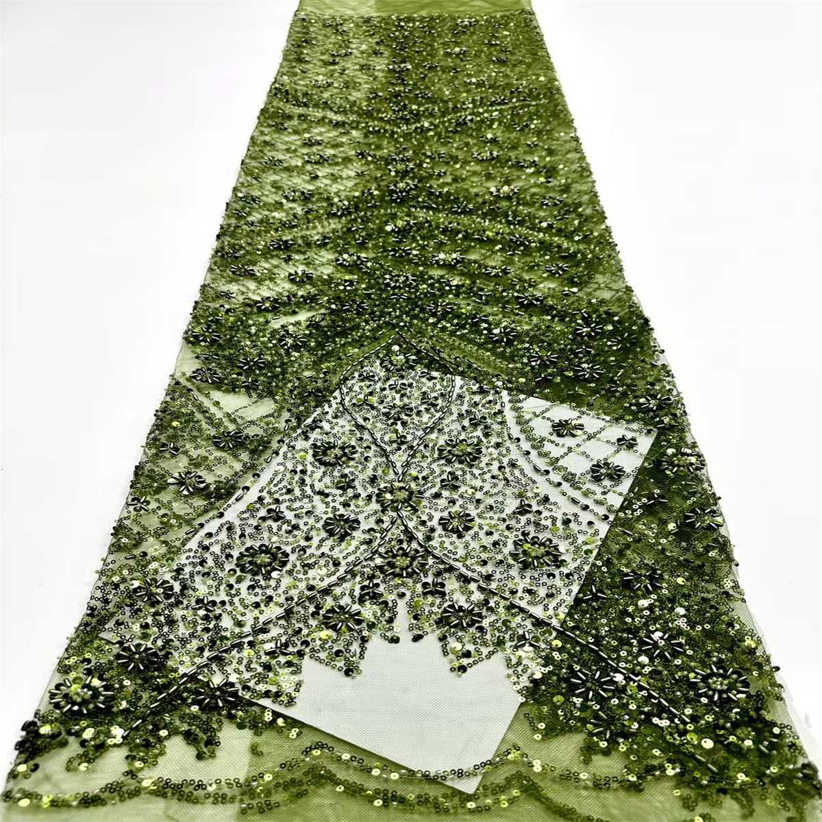 Beaded Tulle Fabric - 5 Yards | COD HN750