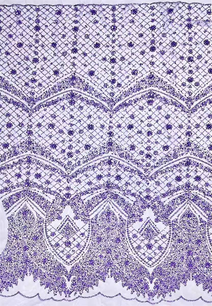 Beaded Tulle Fabric - 5 Yards | COD HN750