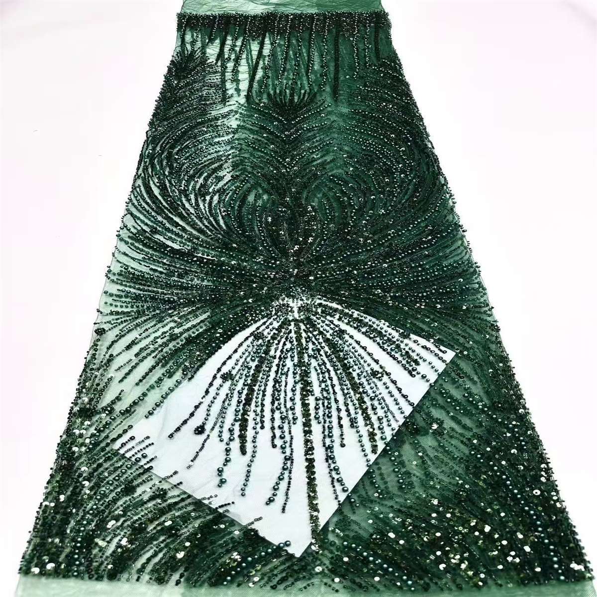 Beaded Tulle Fabric - 5 Yards | COD HN752
