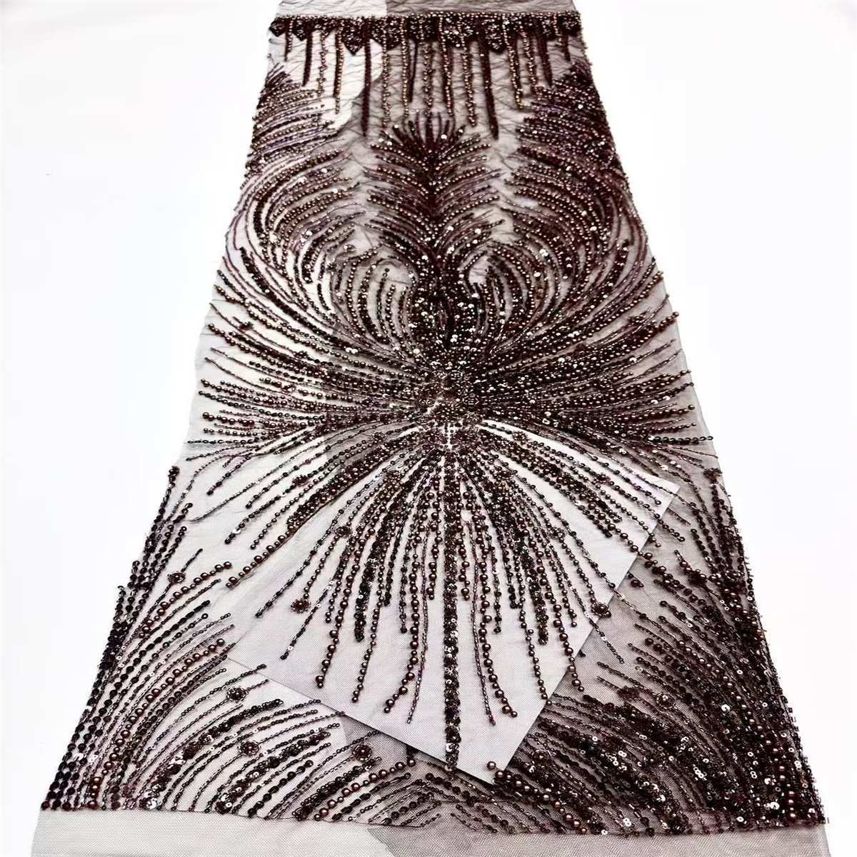 Beaded Tulle Fabric - 5 Yards | COD HN752