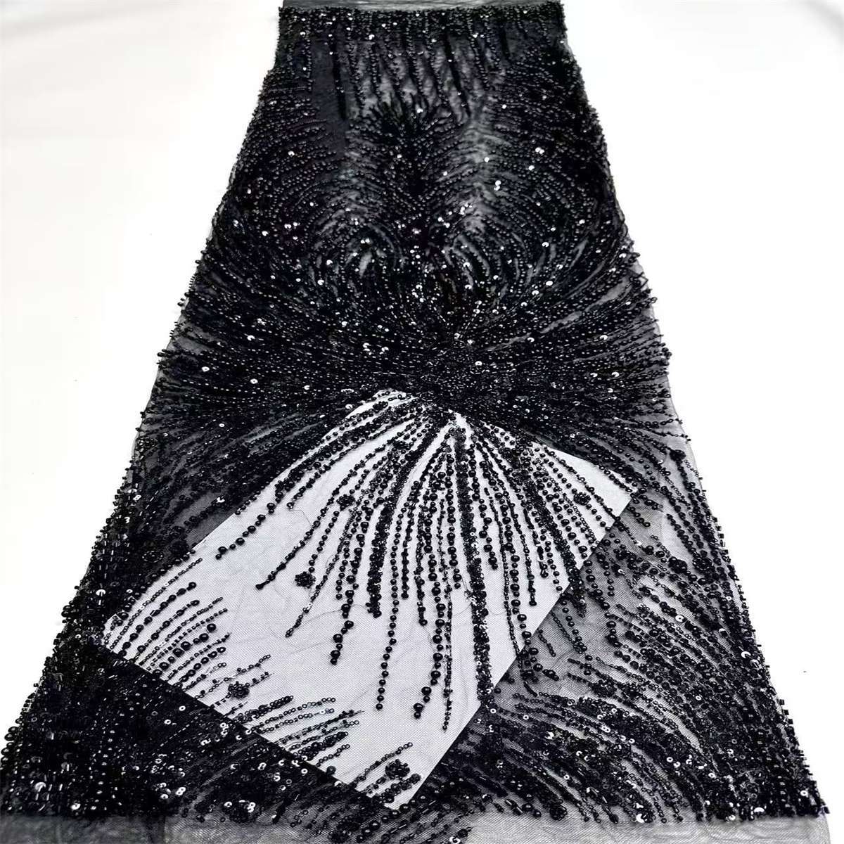 Beaded Tulle Fabric - 5 Yards | COD HN752