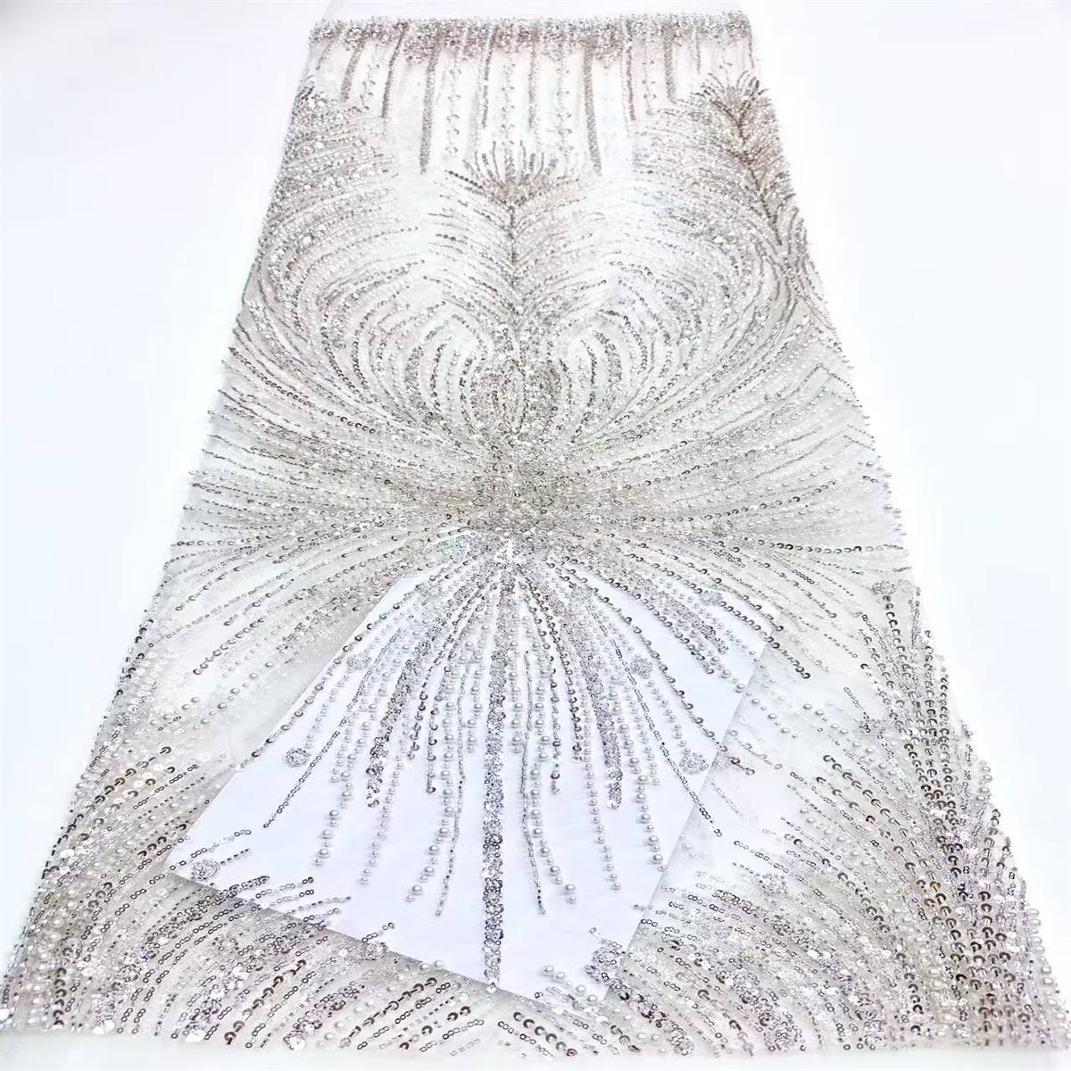 Beaded Tulle Fabric - 5 Yards | COD HN752
