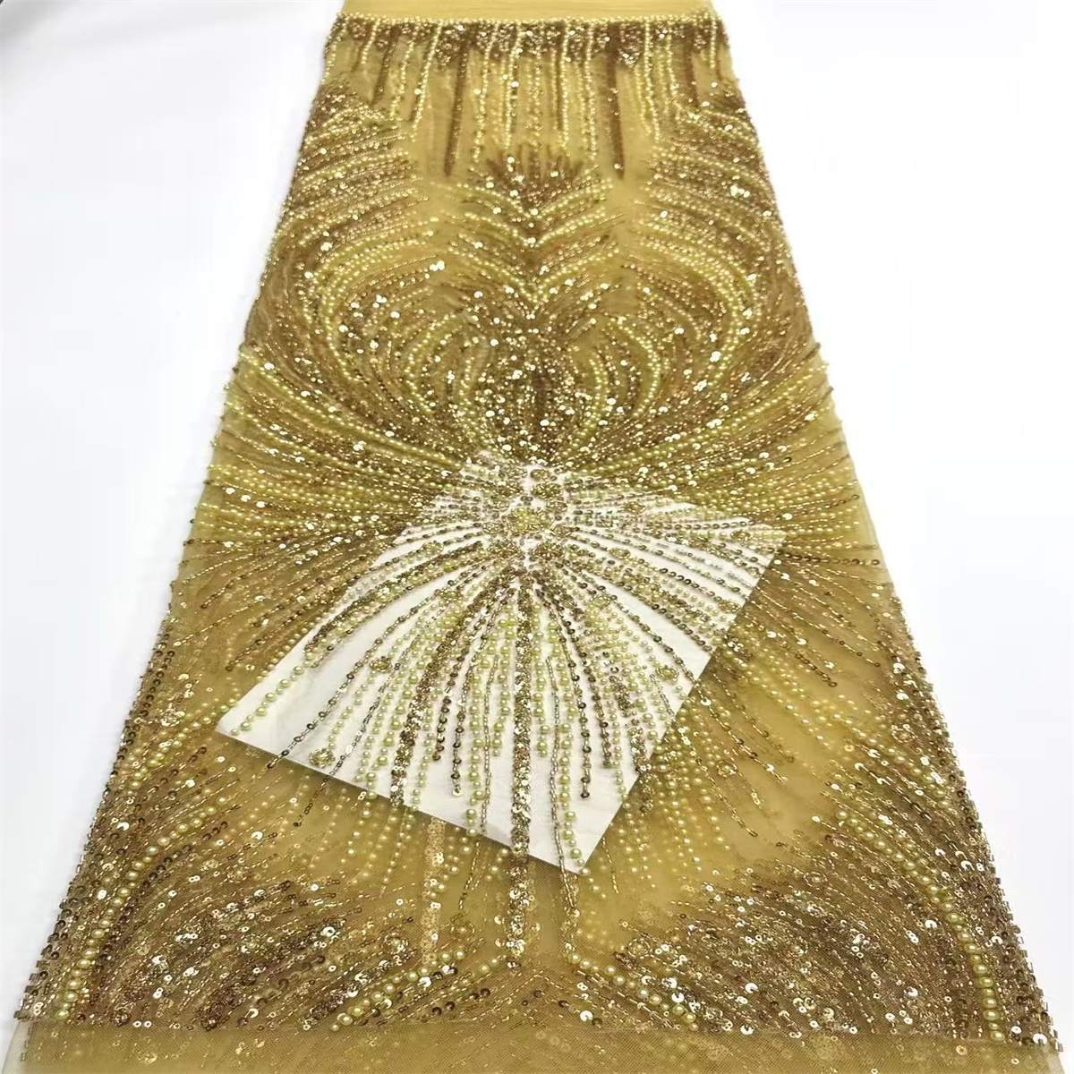 Beaded Tulle Fabric - 5 Yards | COD HN752