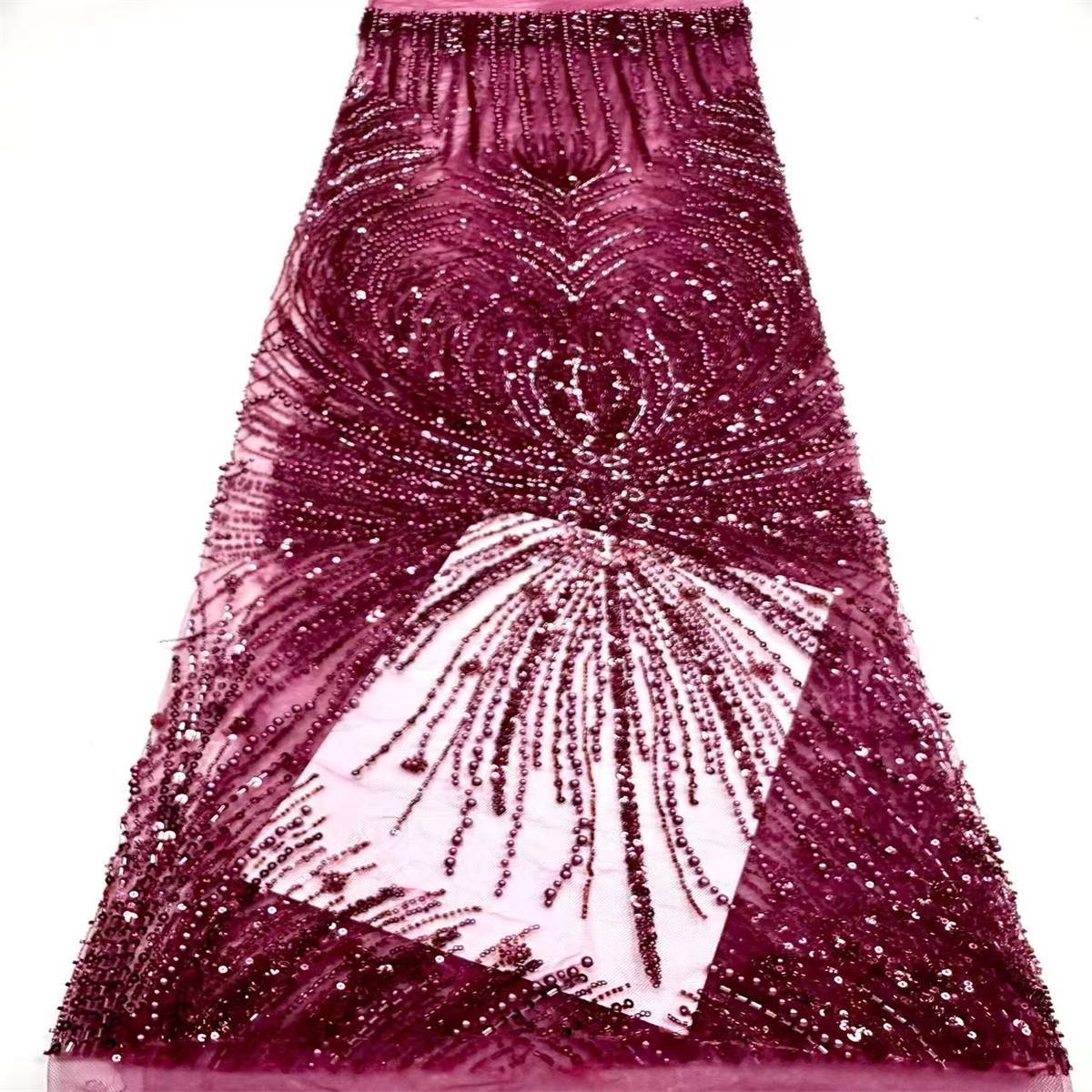 Beaded Tulle Fabric - 5 Yards | COD HN752