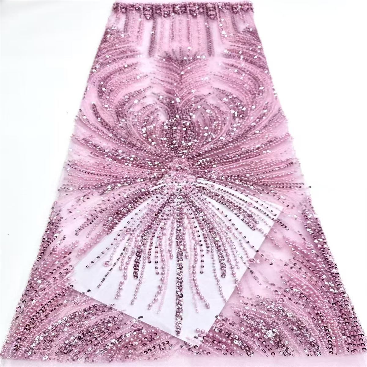 Beaded Tulle Fabric - 5 Yards | COD HN752