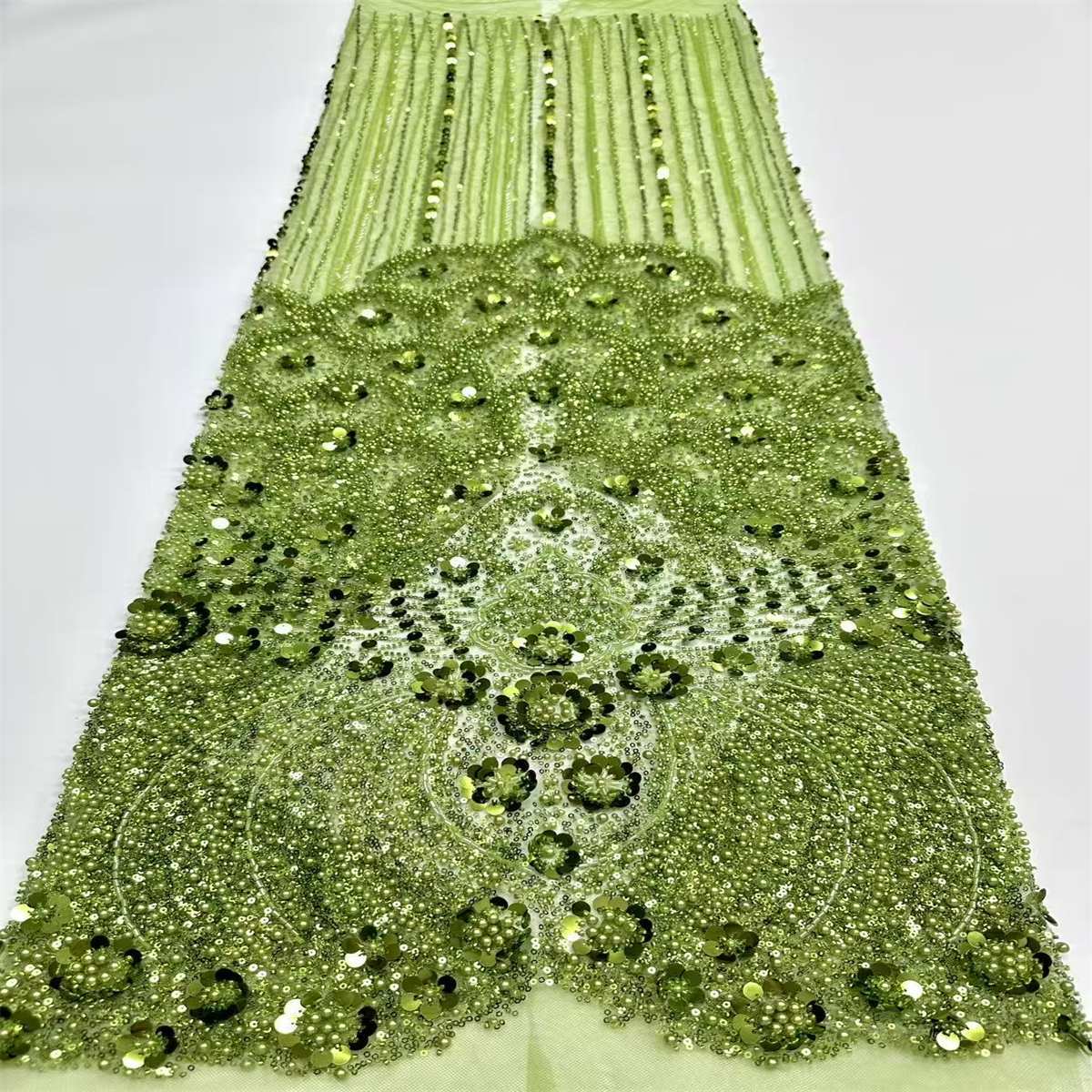 Beaded Tulle Fabric - 5 Yards | COD HN753