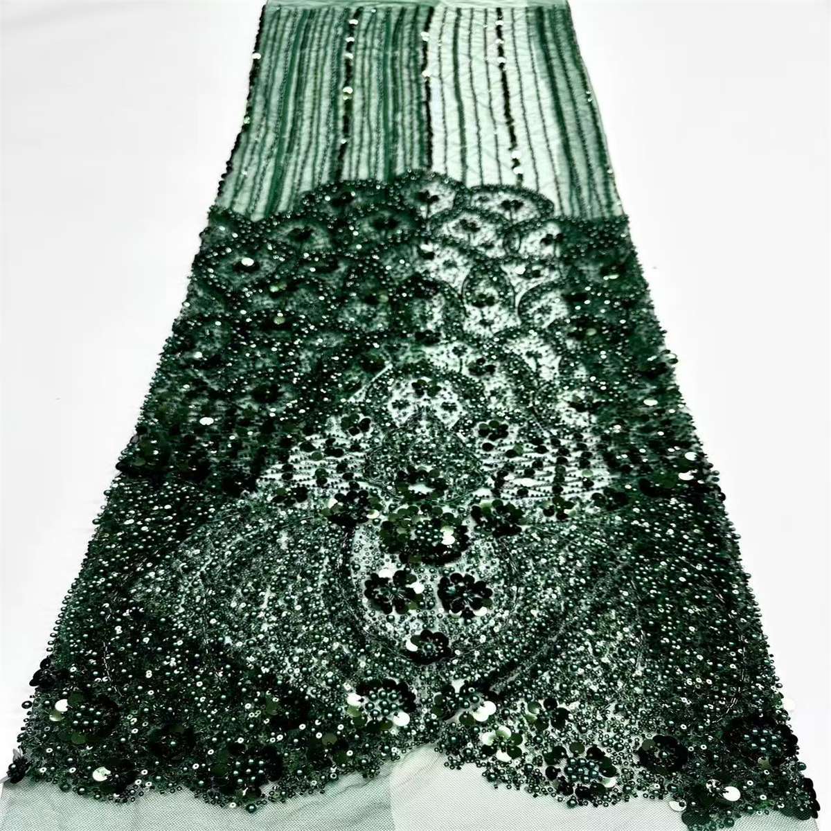 Beaded Tulle Fabric - 5 Yards | COD HN753