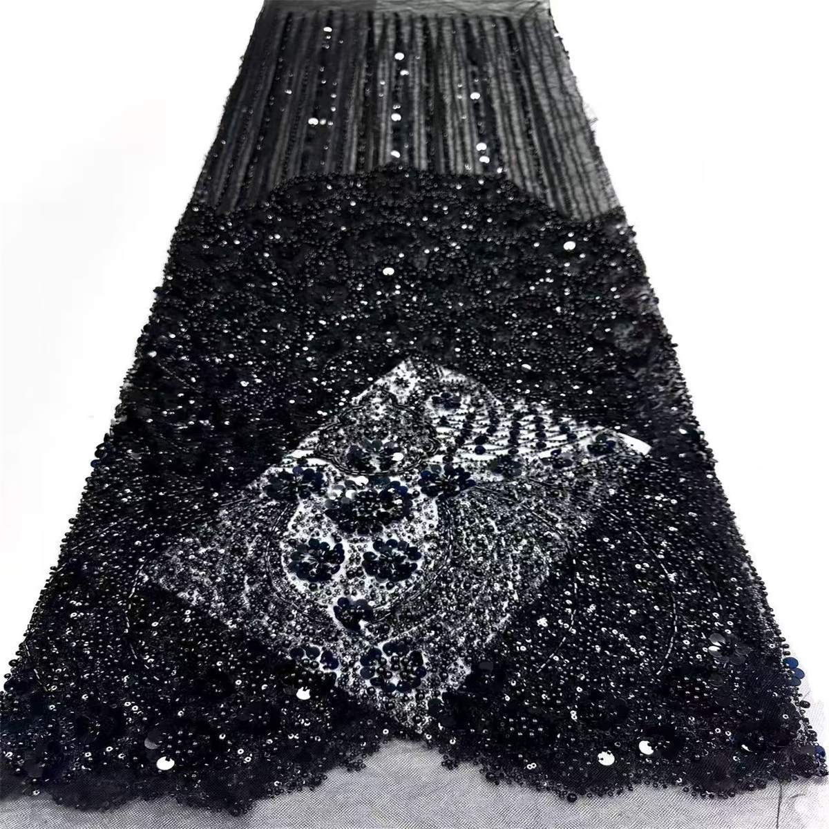Beaded Tulle Fabric - 5 Yards | COD HN753