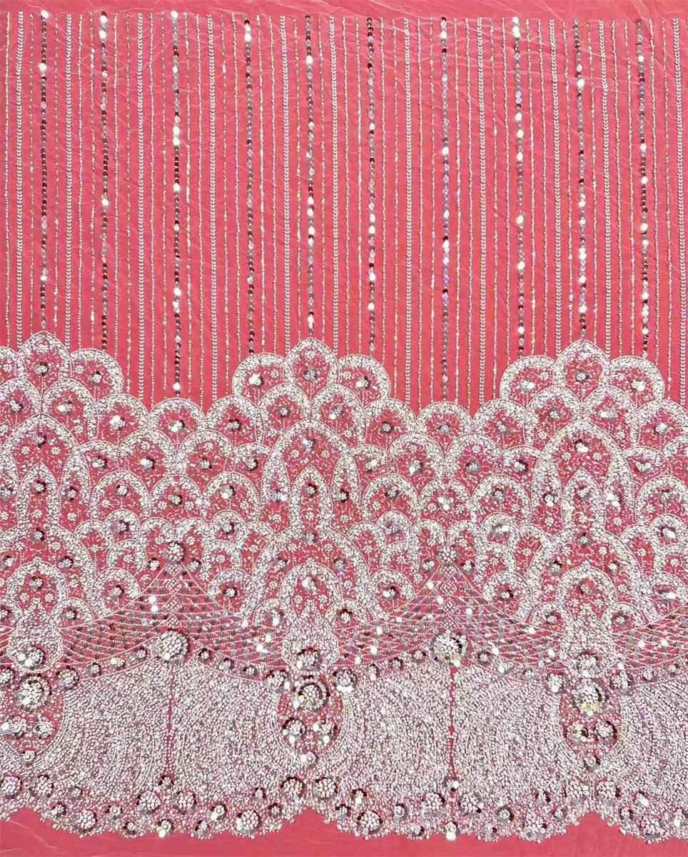 Beaded Tulle Fabric - 5 Yards | COD HN753