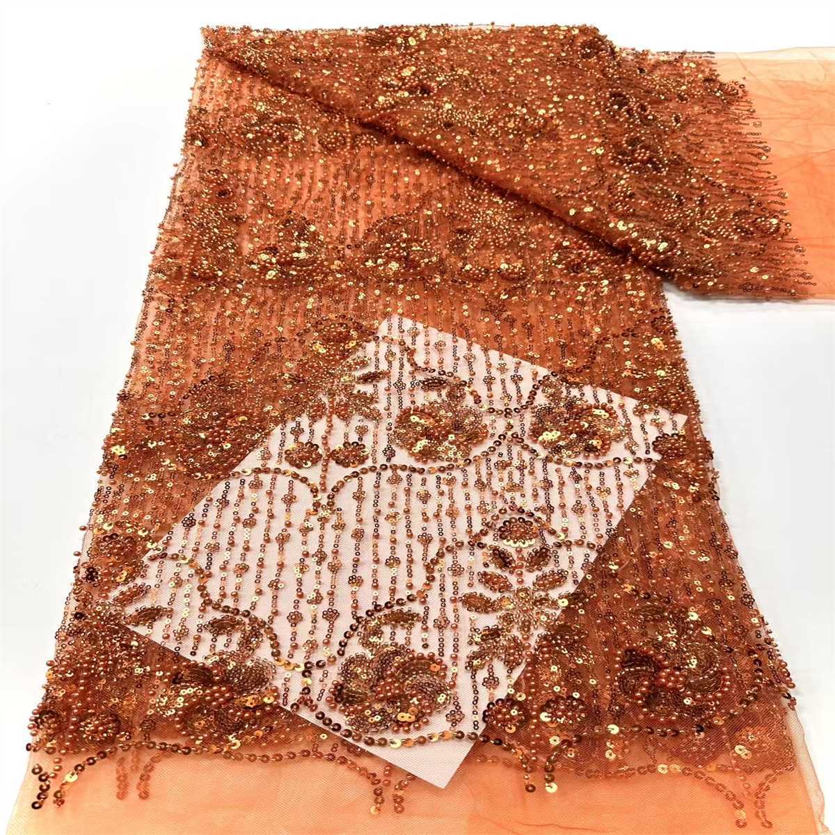 Beaded Tulle Fabric - 5 Yards | COD HN756