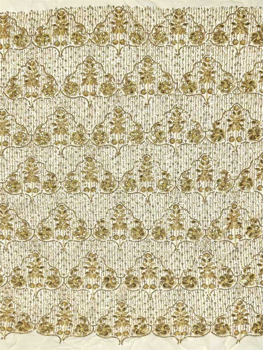 Beaded Tulle Fabric - 5 Yards | COD HN756
