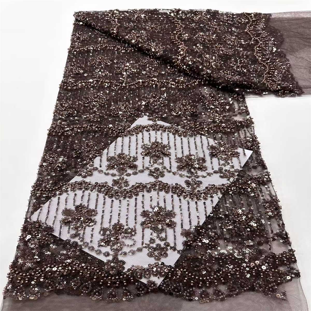 Beaded Tulle Fabric - 5 Yards | COD HN757