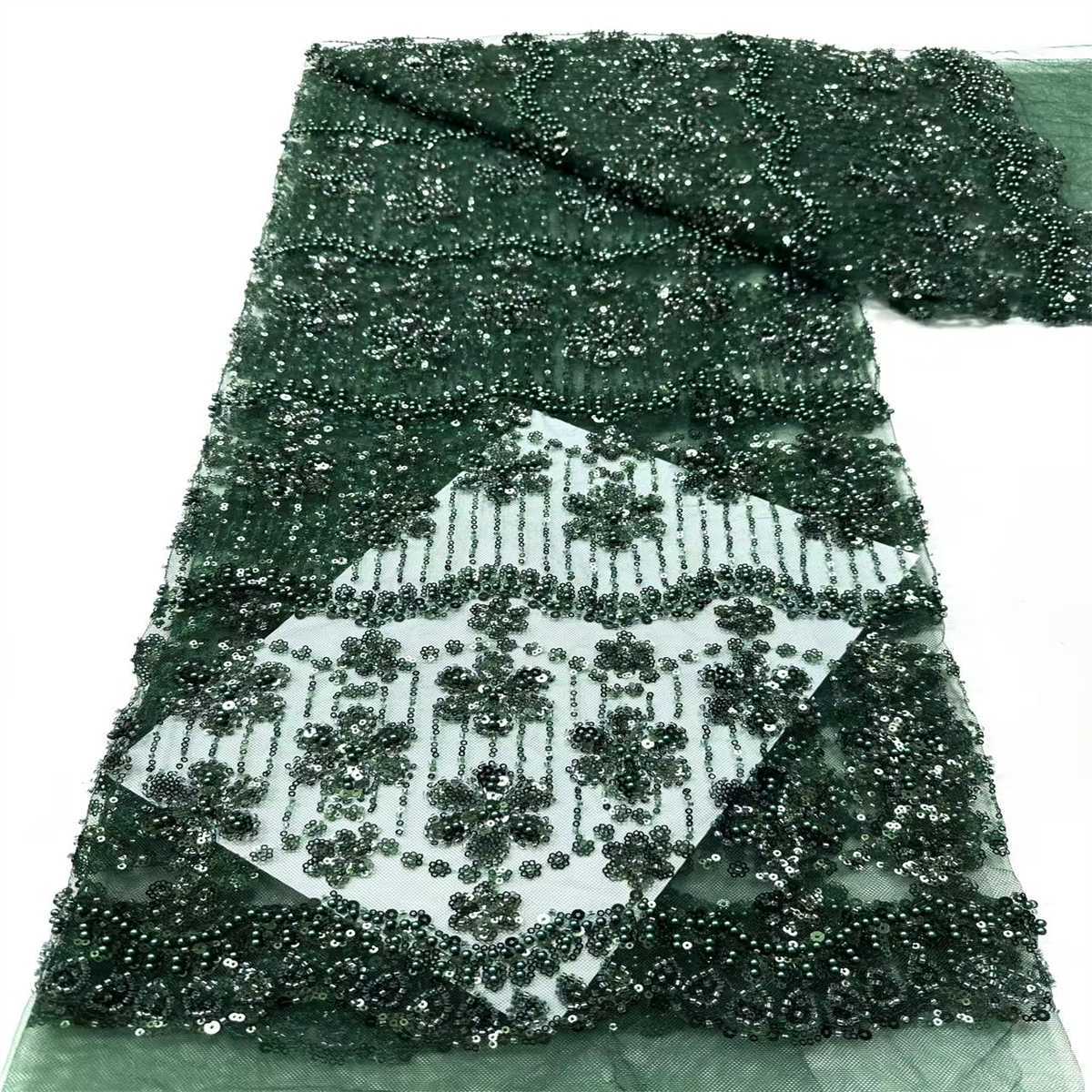 Beaded Tulle Fabric - 5 Yards | COD HN757