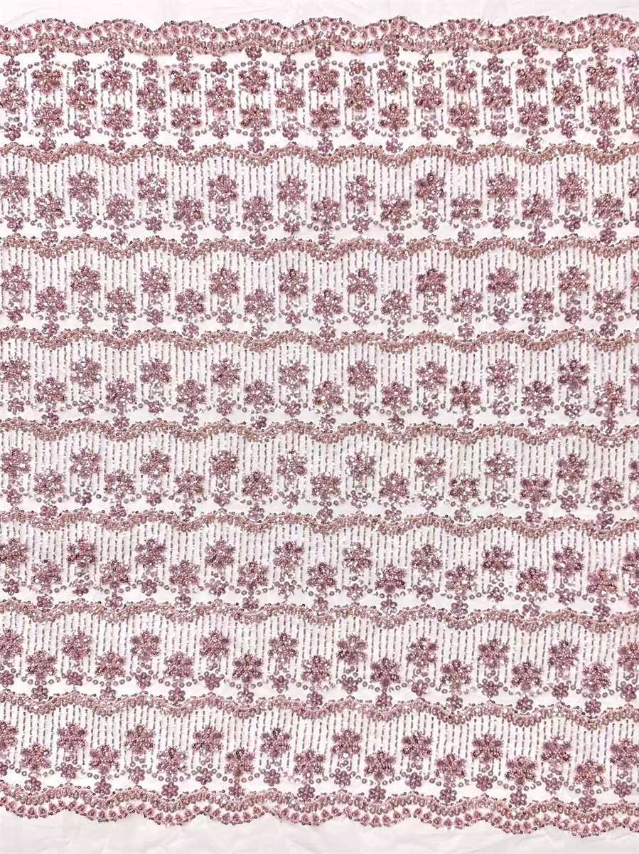 Beaded Tulle Fabric - 5 Yards | COD HN757