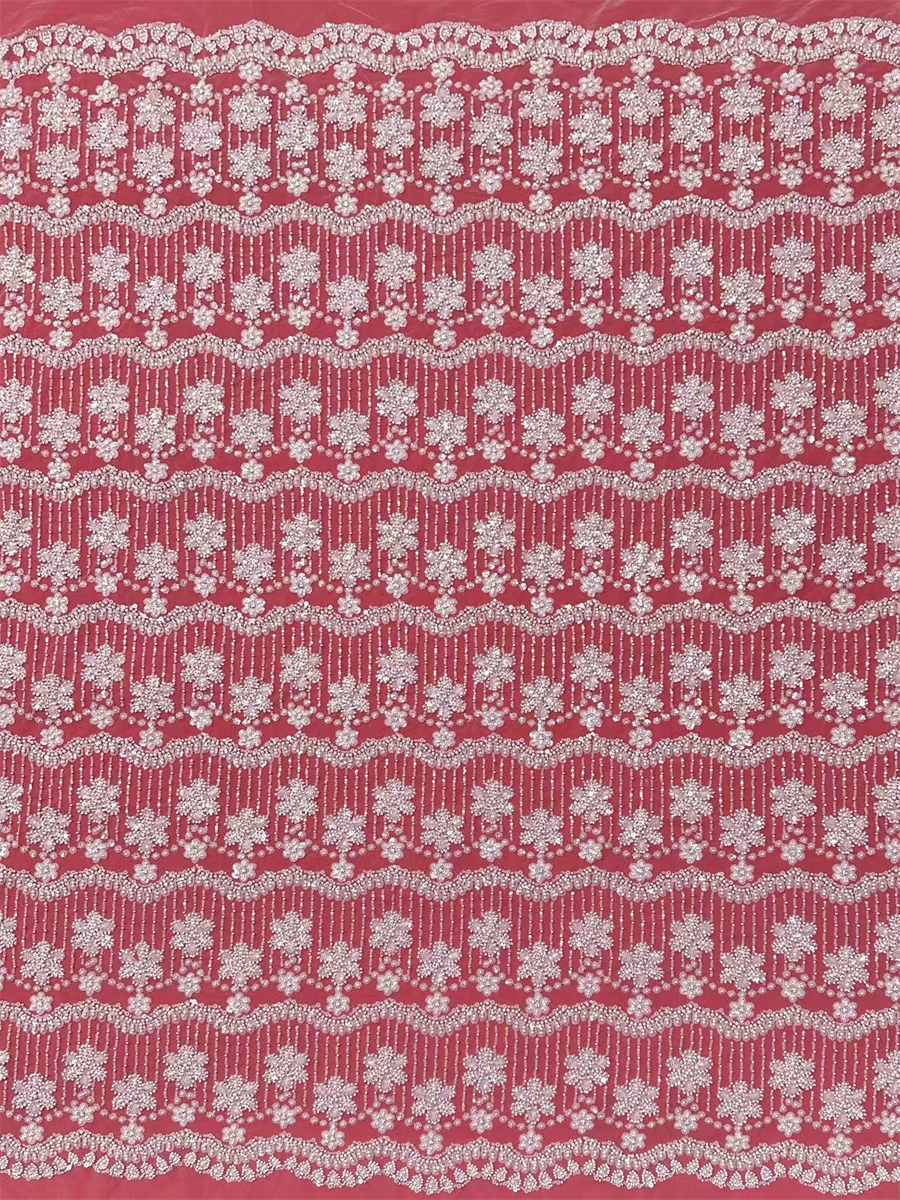 Beaded Tulle Fabric - 5 Yards | COD HN757