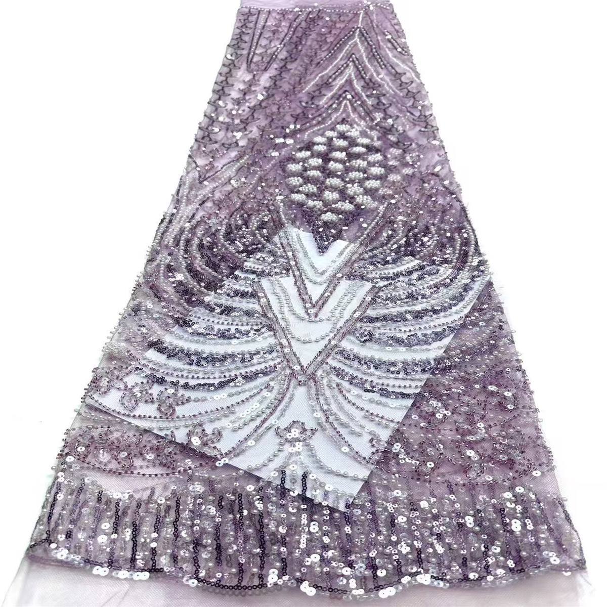 Beaded Tulle Fabric - 5 Yards | COD HN758