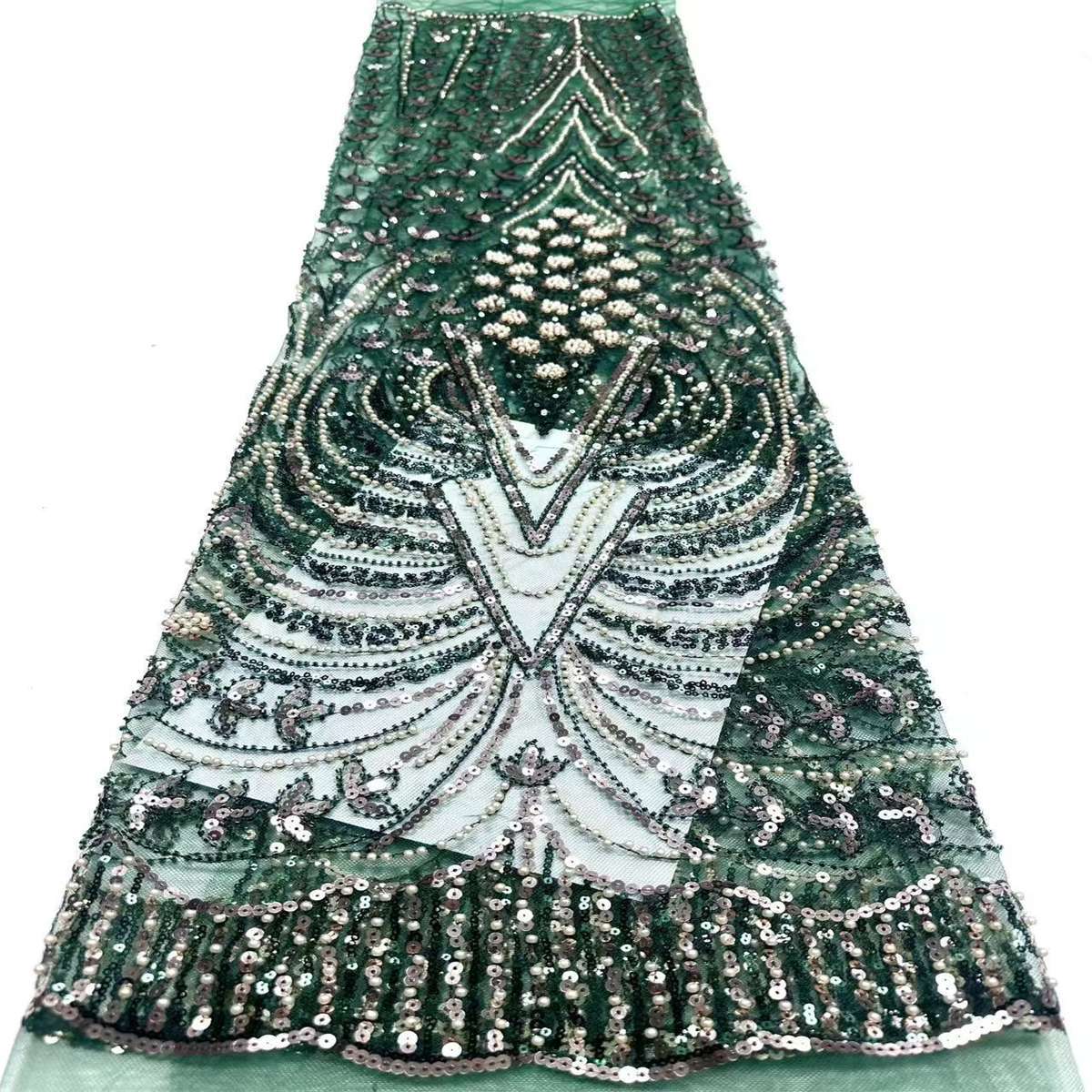 Beaded Tulle Fabric - 5 Yards | COD HN758