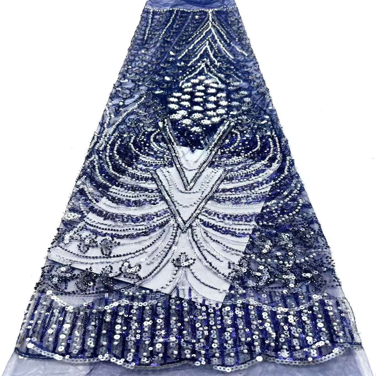 Beaded Tulle Fabric - 5 Yards | COD HN758
